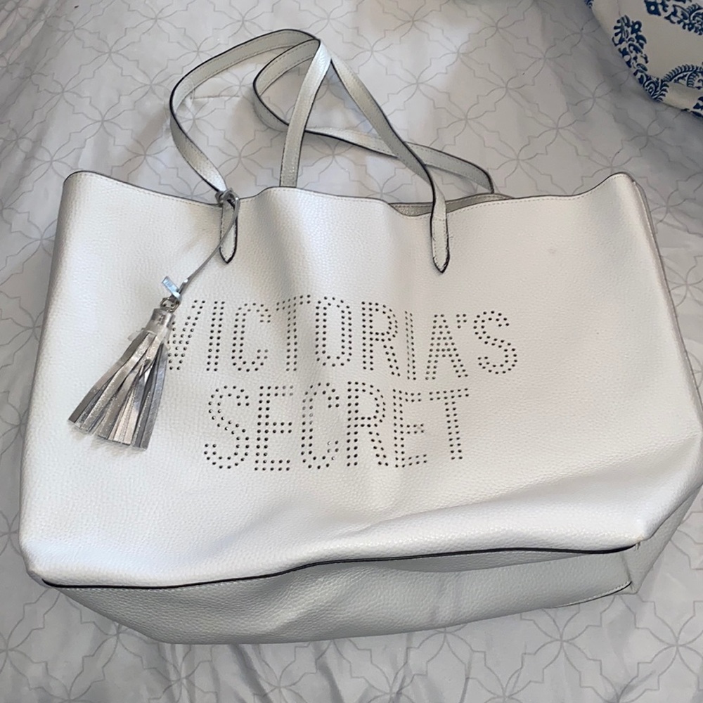 White Victoria’s Secret tote bag